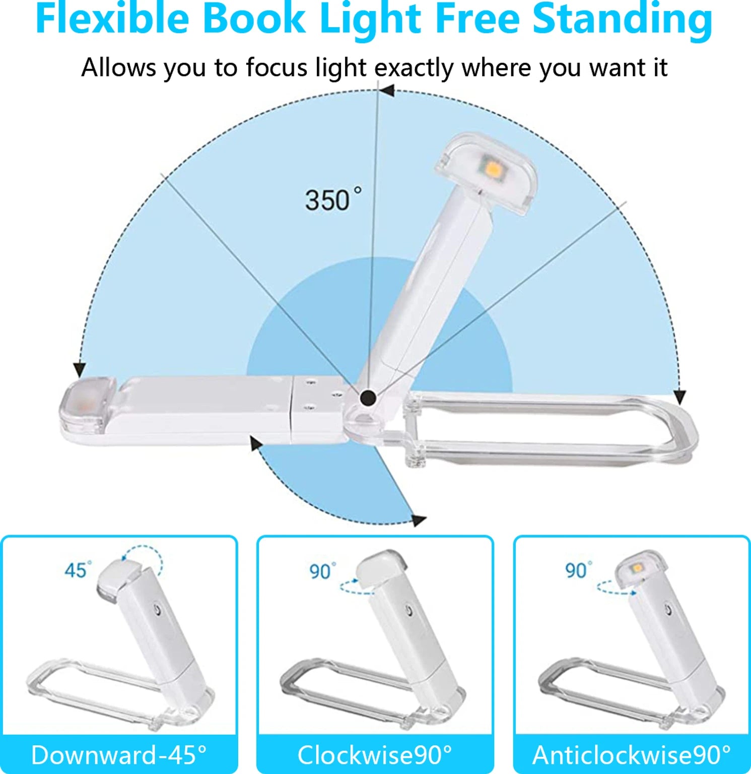 Lumelle™ Mini Glow Book Light – Soft Night Reading Lamp
