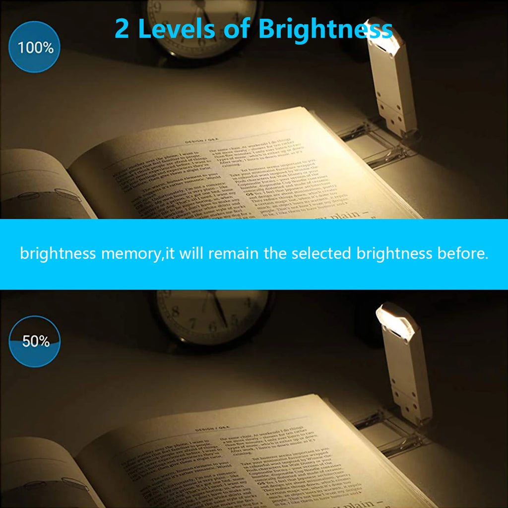 Lumelle™ Mini Glow Book Light – Soft Night Reading Lamp